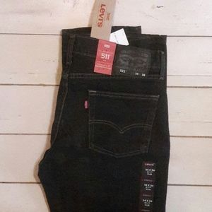 Mens 34 x34 LEVI'S 511 Slim Fit Stretch Denim Jean